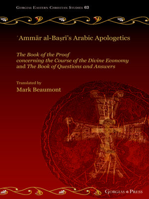 cover image of ʿAmmār al-Baṣrī's Arabic Apologetics